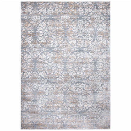 Martha Stewart Isabella Rug - Silver/Ivory Perspective: front
