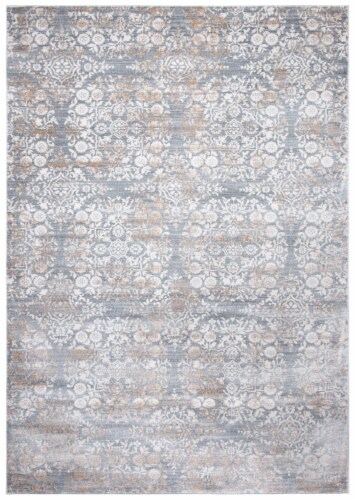 Martha Stewart Isabella Rug - Silver/Ivory Perspective: front