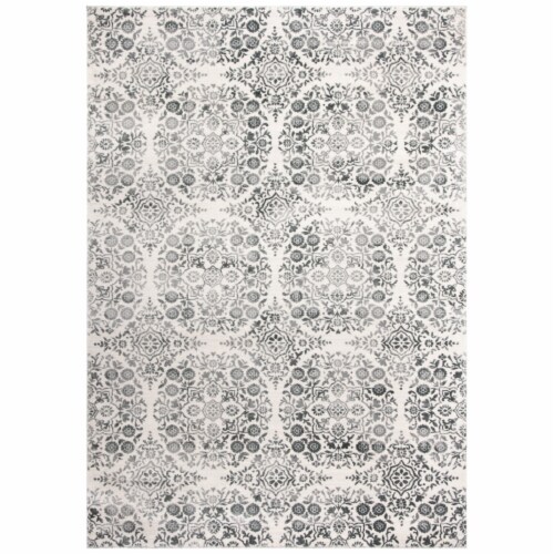 Martha Stewart Isabella Area Rug - Charcoal / Ivory Perspective: front