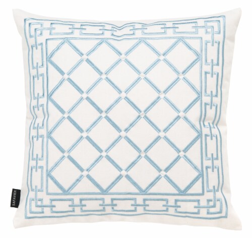 Safavieh Bentra Blue Pillow Perspective: front