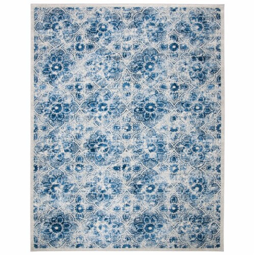 Safavieh Martha Stewart Brentwood Area Rug - Cream/Blue Perspective: front