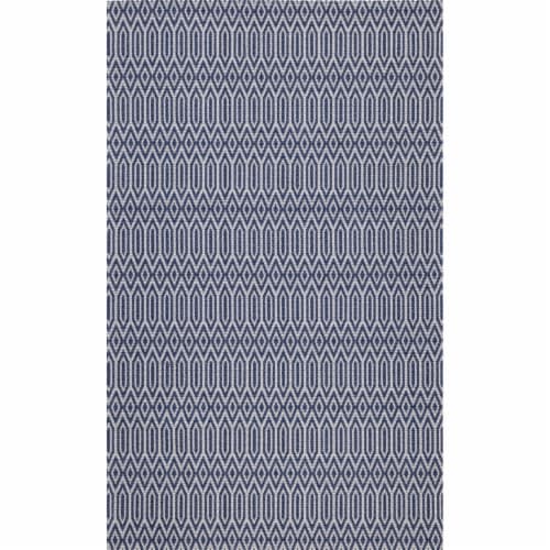 Safavieh Martha Stewart Cotton Accent Rug - Blue/Gray Perspective: front