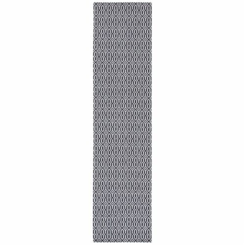 Safavieh Martha Stewart Cotton Floor Runner Rug - Charcoal/Gray Perspective: front