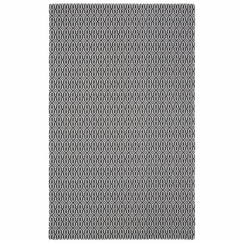 Martha Stewart Cotton Accent Rug - Charcoal/Gray Perspective: front