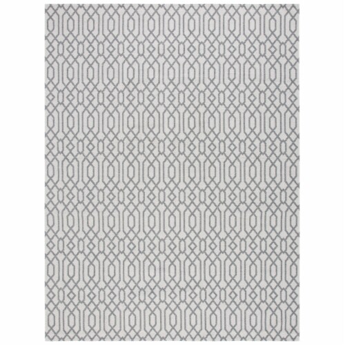 Safavieh Martha Stewart Cotton Area Rug - Silver/Gray Perspective: front
