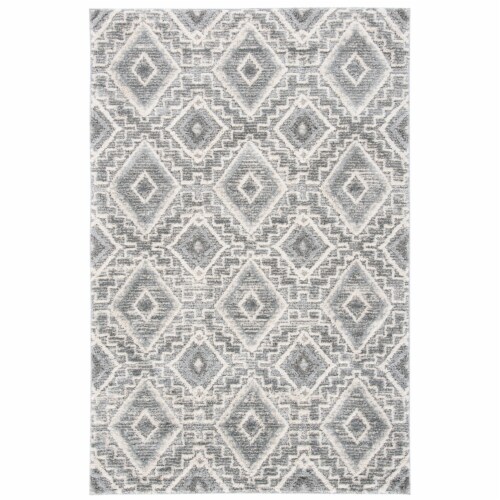 Safavieh Martha Stewart Lucia Shag Accent Rug - Dark Gray/Light Gray Perspective: front