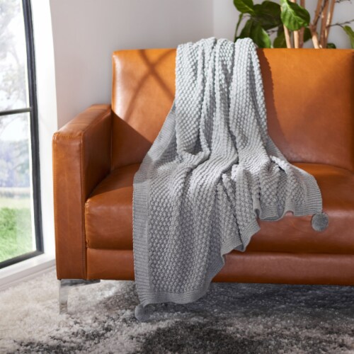 Safavieh Capra Throw - Grey Perspective: front