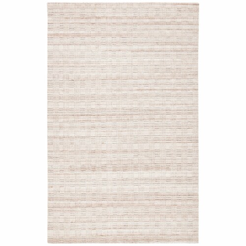 SAFAVIEH Elements ELM301T Handmade Brown / Beige Rug 6' x 9' Perspective: front