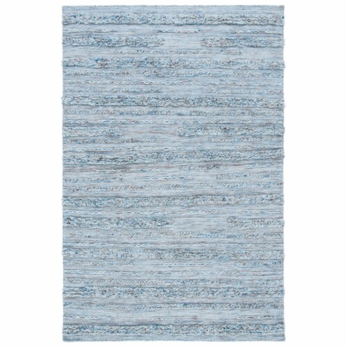 SAFAVIEH Vermont VRM901L Handwoven Grey / Blue Rug 8' x 10' Perspective: front