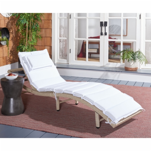 Curved rattan on sale sun lounger