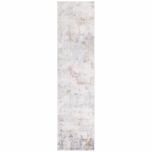 SAFAVIEH Bel Air Collection BLA216F Grey / Gold Rug 2' 2  x 9' Perspective: front