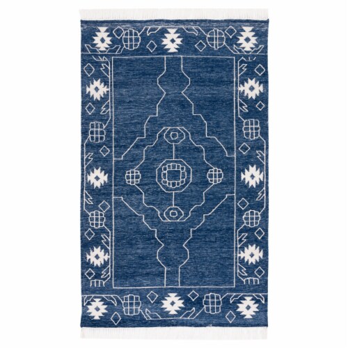 SAFAVIEH Kilim Collection KLM726Q Handwoven Red/Gold Rug 8' x 10' Perspective: front