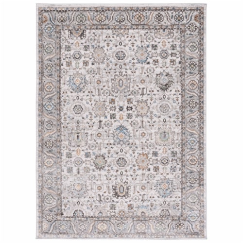 SAFAVIEH Bel Air Collection BLA246B Beige / Grey Rug 5' 5  x 7' 7 Perspective: front