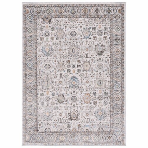 SAFAVIEH Bel Air Collection BLA246B Beige / Grey Rug 8' x 10' Perspective: front