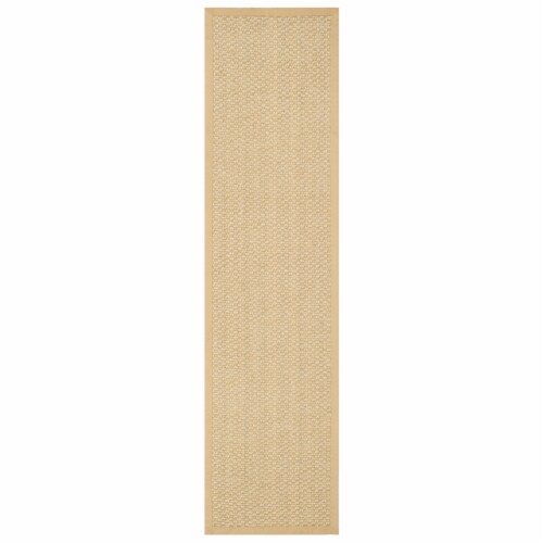 SAFAVIEH Natural Fiber Collection NF525F Maize Rug 2' x 10' Perspective: front