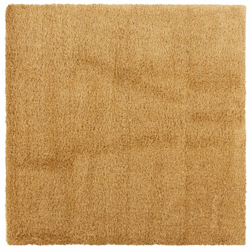 SAFAVIEH Hudson Shag Collection SGH220D Gold Rug 4' square Perspective: front