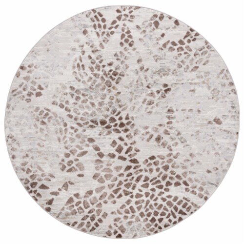 Safavieh PAM308A Palma Beige / Brown ivory / beige 6'-7 x 6'-7 round Perspective: front