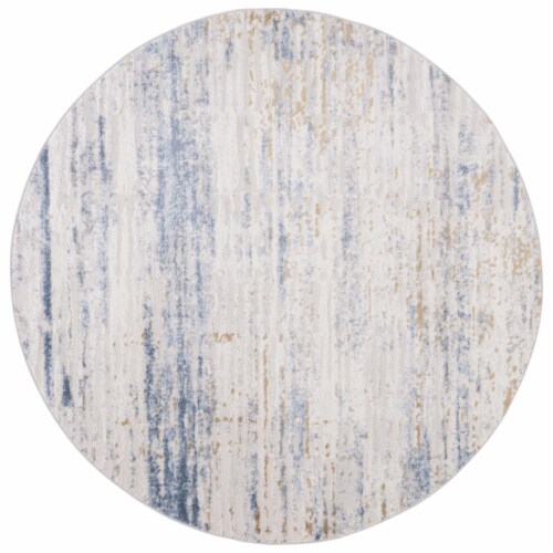 Safavieh PAM342A Palma Beige / Light Blue chocolate 6'-7 x 6'-7 round Perspective: front