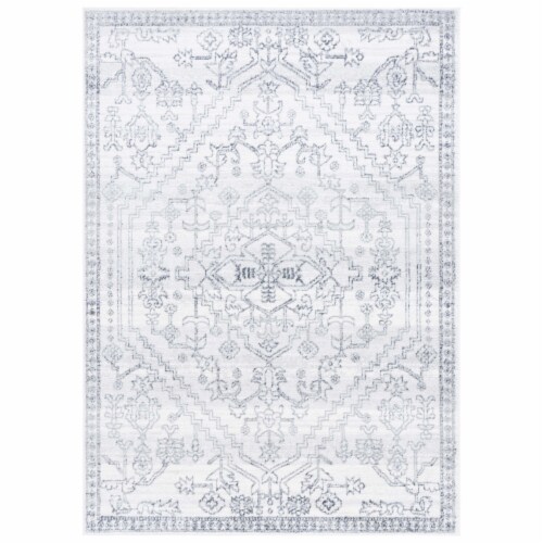Safavieh LAY110F Layla Ivory Grey / Charcoal blue / ivory 6'-7 x 6'-7 square Perspective: front