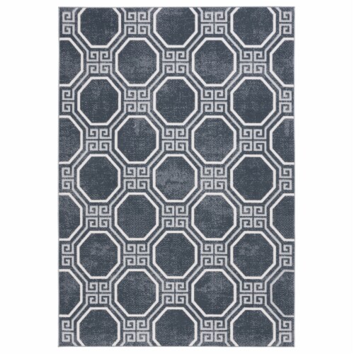 Safavieh ODY818Z Odyssey Black / Grey beige / ivory 4' x 6' rectangle Perspective: front