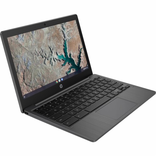 HP 11a-na0010nr 11.6 Inch Gray Chromebook Perspective: front
