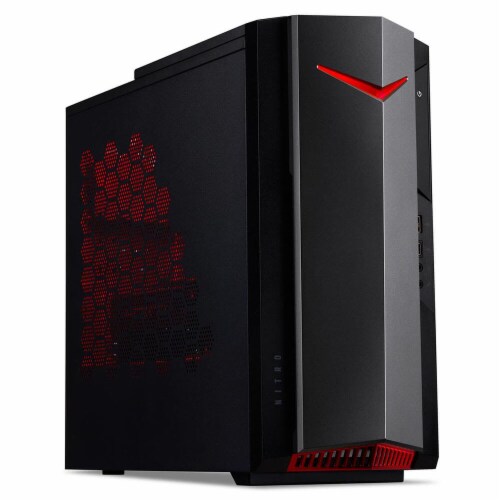 Acer N50640UR11 Nitro Gaming Desktop Computer - Intel Core i5-12400F - 8GB/512GB Perspective: front