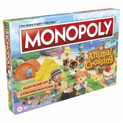 Hasbro Monopoly Animal Crossing Board Games Perspective: front