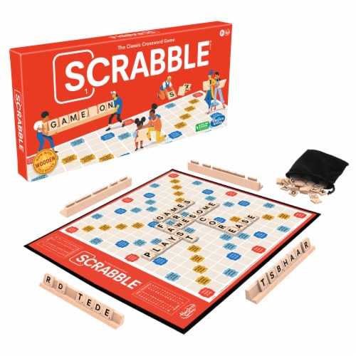 Hasbro Classic Scrabble Refresh Board Game Perspective: front