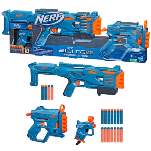 Nerf Elite 2.0 Tetrad QS-4 Dart Blaster 