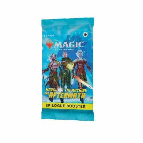 Magic The Gathering March Of The Machines Aftermath Epilogue Booster Pack Perspective: front