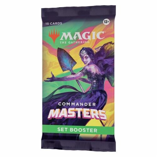 Magic The Gathering Commander Masters Set Booster Card Pack Perspective: front