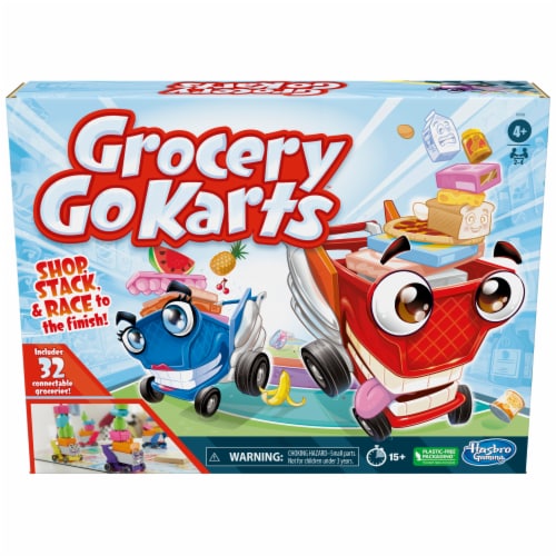 Hasbro Grocery Go Karts™ Board Game Perspective: front