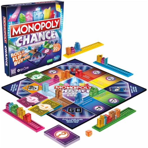 Hasbro Monopoly Chance Board Game Perspective: front