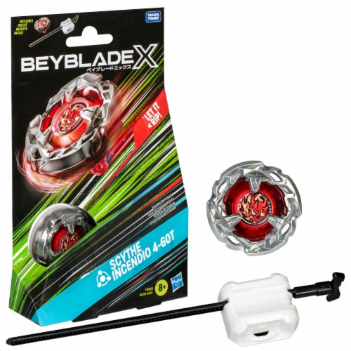 Beyblade X Scythe Incendio 4-60T Starter Pack Set Perspective: front