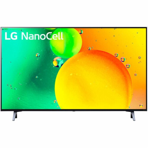 LG 43NANO75UQ 43 inch Class NanoCell 75UQA Series LED 4K UHD Smart webOS TV Perspective: front