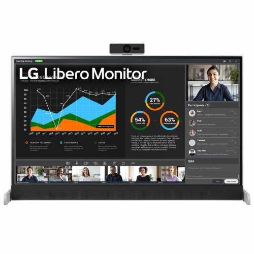 LG 27MQ70QC 27 inch QHD IPS HDR 10 Libero Monitor Perspective: front