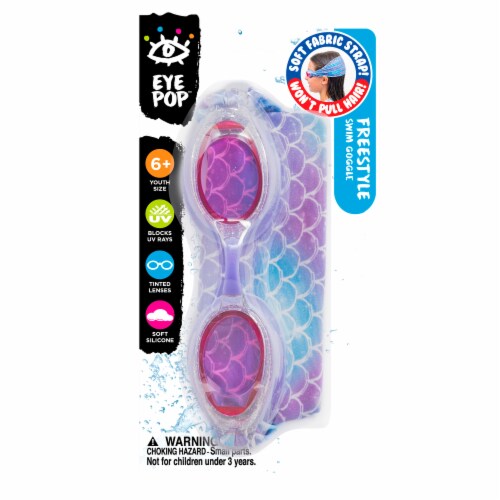 Aqua Leisure Mermaid Vibes Youth Googles Perspective: front