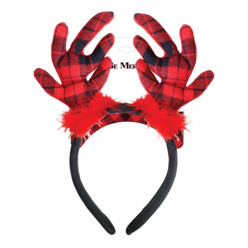 FAF Christmas Antler Holiday Headband Perspective: front