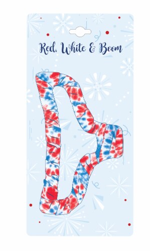 FAF Satin Claw Clip - Red / White / Blue Perspective: front