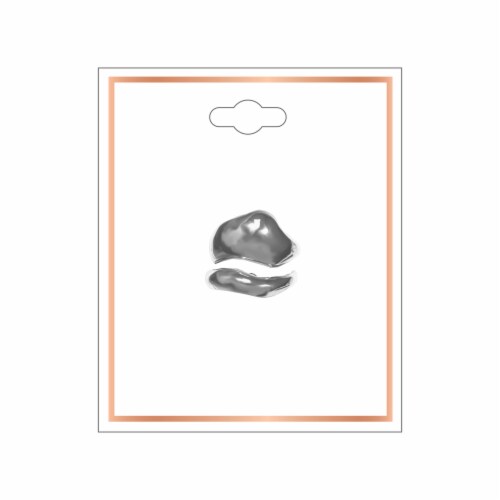 FAF Ring Set Rhodium Perspective: front