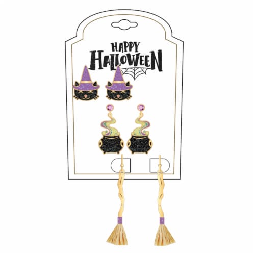 FAF Halloween Earrings Perspective: front