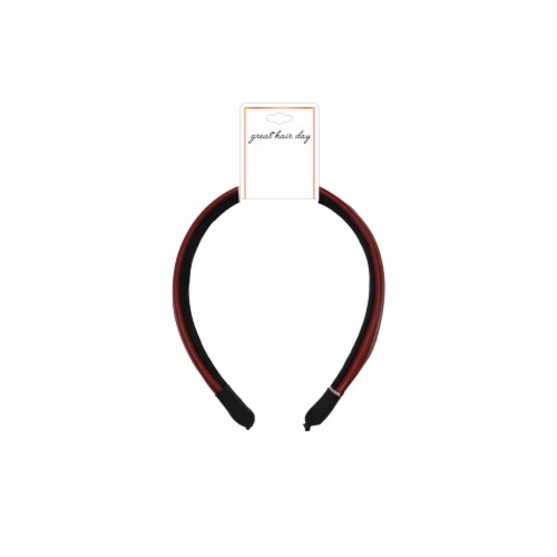 FAF Burgundy Headband Perspective: front
