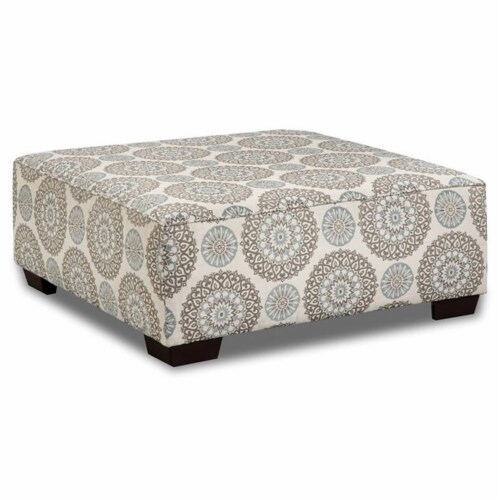 Fabric square ottoman coffee table discount