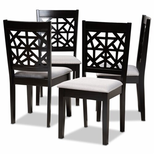 Espresso wood dining chairs clearance