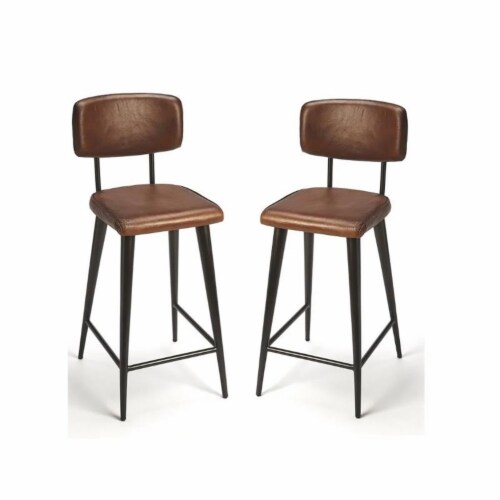Saddle leather cheap counter stool