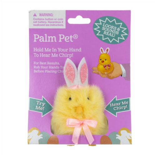 DanDee Palm Pet® Easter Chick - Yellow Perspective: front