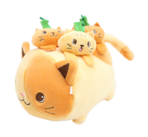 Orange Cat Plush Perspective: front