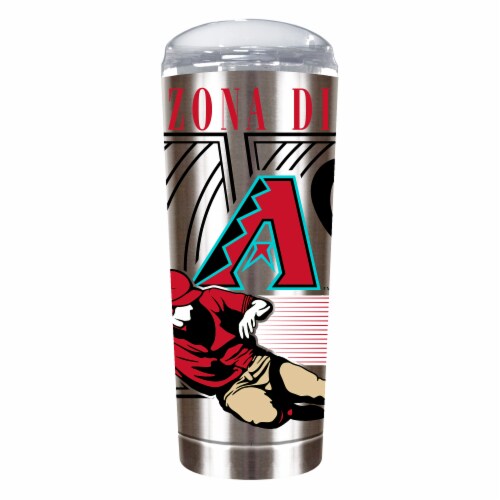 Classic Impressions MLB Arizona Diamondbacks™ Stainless Steel Batterman Roadie Tumbler Perspective: front