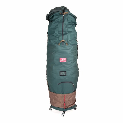Northlight Large Adjustable Upright Christmas Tree Protective Storage Bag W/ 2 Way Rolling - Perspective: front