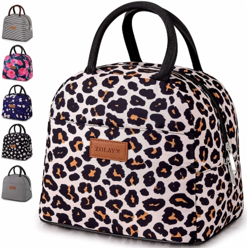 Zulay Kitchen Insulated Lunch Box With Soft Padded Handles Leopard 1 Mariano s